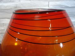 Glaskunst in rot/ Grande BOLLA di Vetro