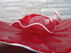 Glaskunst in rot/ LASTRA in Vetro