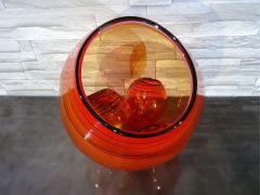 Glaskunst in rot/ Grande BOLLA di Vetro