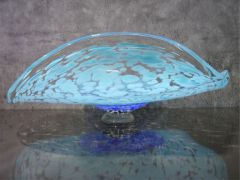 Glasschale in blau/ GIRASOLE di Vetro