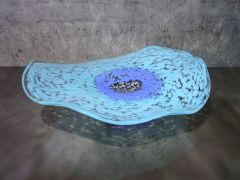 Glasschale in blau/ GIRASOLE di Vetro