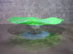 Glasschale in grün-blau/ GIRASOLE di Vetro