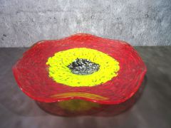 Glasschale in rot-gelb/ GIRASOLE di Vetro