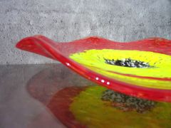 Glasschale in rot-gelb/ GIRASOLE di Vetro