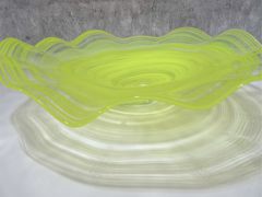 Glasschale in gelb/ RICCIOLO di Vetro