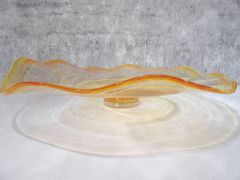 Glasschale in orange-gelb/ RICCIOLO di Vetro