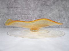 Glasschale in orange-gelb/ RICCIOLO di Vetro