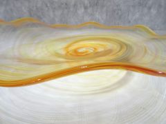 Glasschale in orange-gelb/ RICCIOLO di Vetro