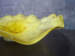 Glasschale in gelb/ MACCHIE di Vetro