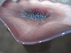 Glasschale in purpur/ MACCHIE di Vetro