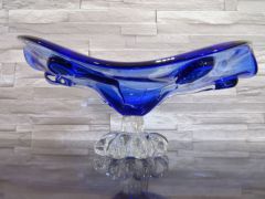 Glasschale in blau/ GOCCE di Vetro