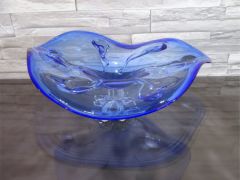 Glasschale in blau/ GOCCE di Vetro