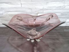 Glasschale in purpur/ GOCCE di Vetro