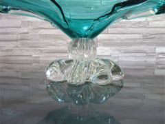 Glasschale in türkis/ GOCCE di Vetro