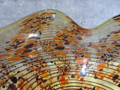 Glasschale in amber/ TAMPONI di Vetro