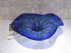 Glasschale in blau/ TAMPONI di Vetro