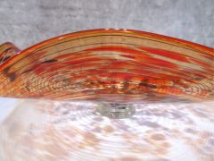 Glasschale in rot/ TAMPONI di Vetro