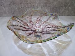 Glasschale in transparent/ Punti CIOTOLA di Vetro