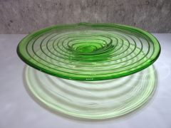 Glasschale in grün/ GUSCIO di SERPENTE