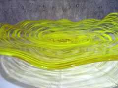 Glasschale in gelb/ URAGANI di Vetro