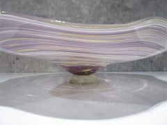 Glasschale in purpur/ URAGANI di Vetro