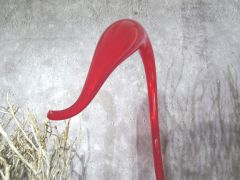 Glasskulptur in rot/ CIGNO di Vetro