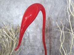 Glasskulptur in rot/ CIGNO di Vetro