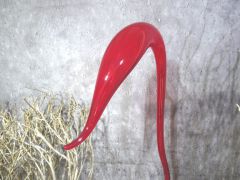Glasskulptur in rot/ CIGNO di Vetro