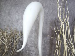 Glasskulptur in weiß/ CIGNO di Vetro