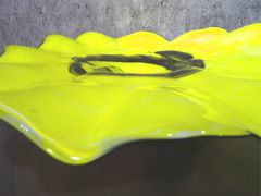Glasteller in gelb/ TROTTOLLA di Vetro