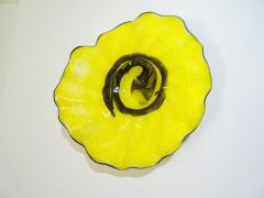 Glasteller in gelb/ TROTTOLLA di Vetro