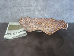 Glasteller in braun-beige/ MOSAICO di Vetro