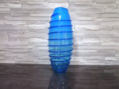 Glasvase in blau/ SERPENTE di Vetro Glasvase in blau/ SERPENTE di Vetro