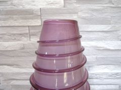 Glasvase in purpur/ SERPENTE di Vetro