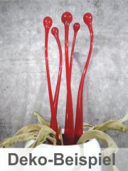 Glasskulptur in rot/ STELI di Vetro